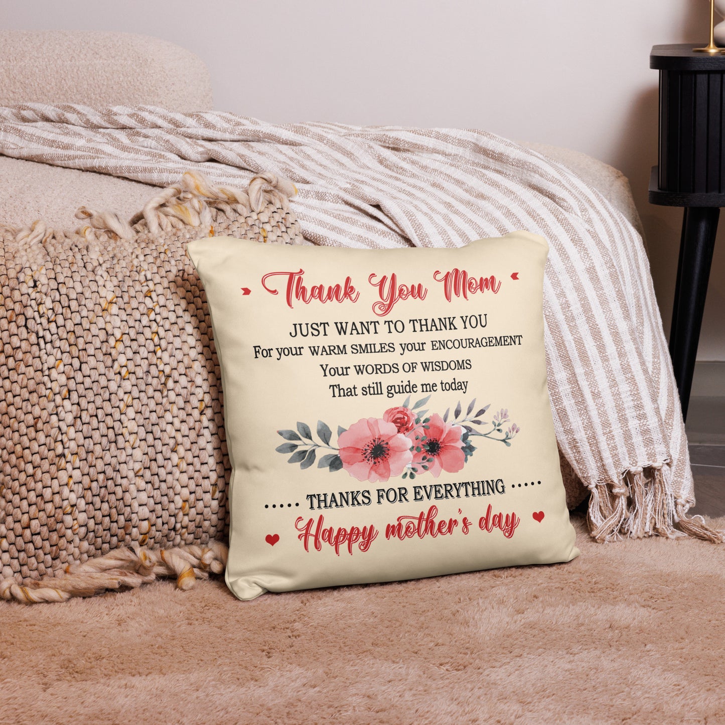 Thank You Mother Decorative Pillow