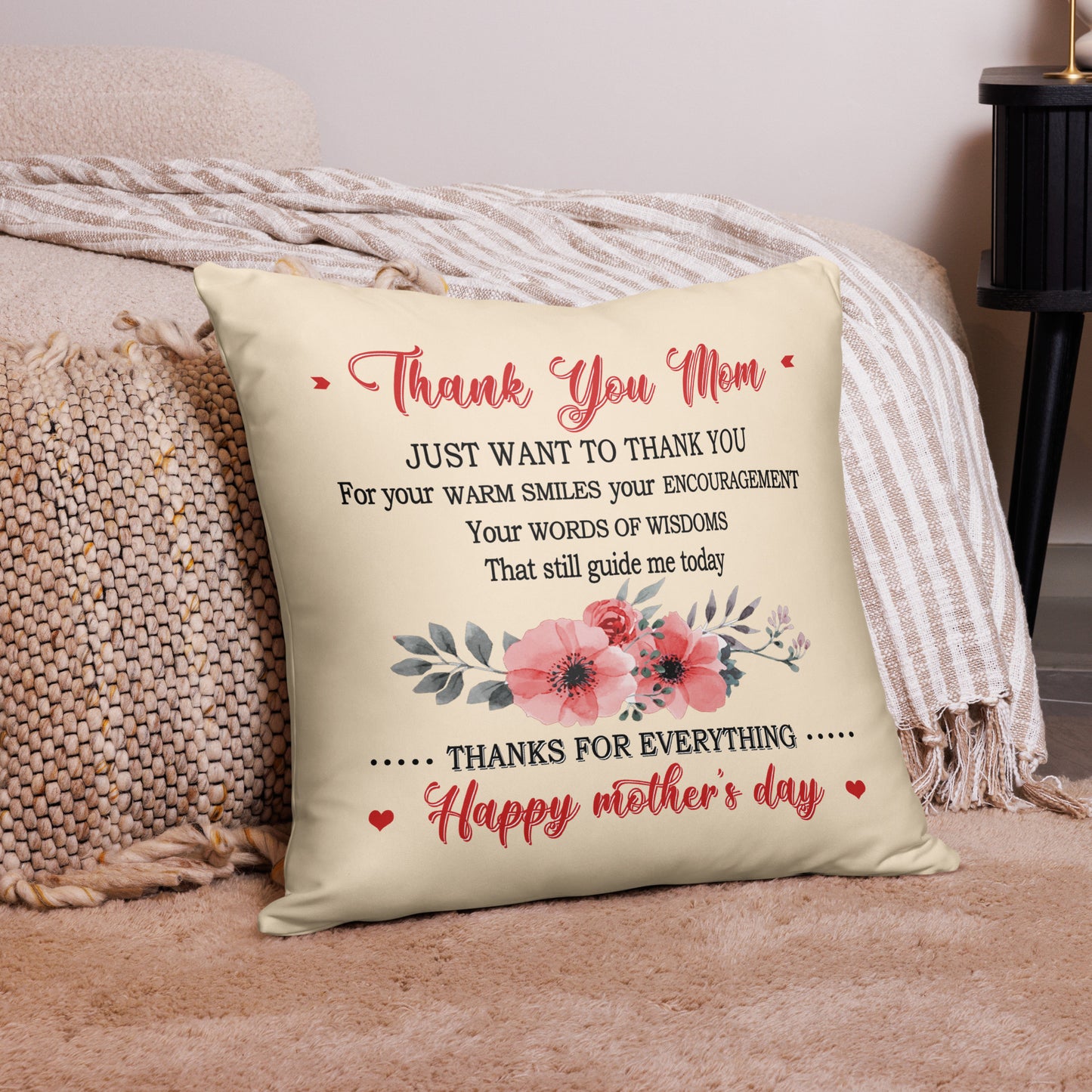 Thank You Mother Decorative Pillow