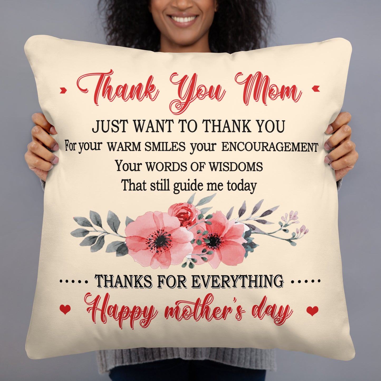 Thank You Mother Decorative Pillow