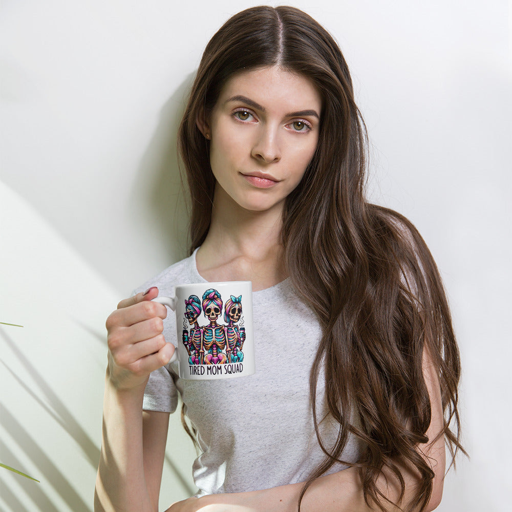Tired Mom Squad Ceramic Coffee Mug