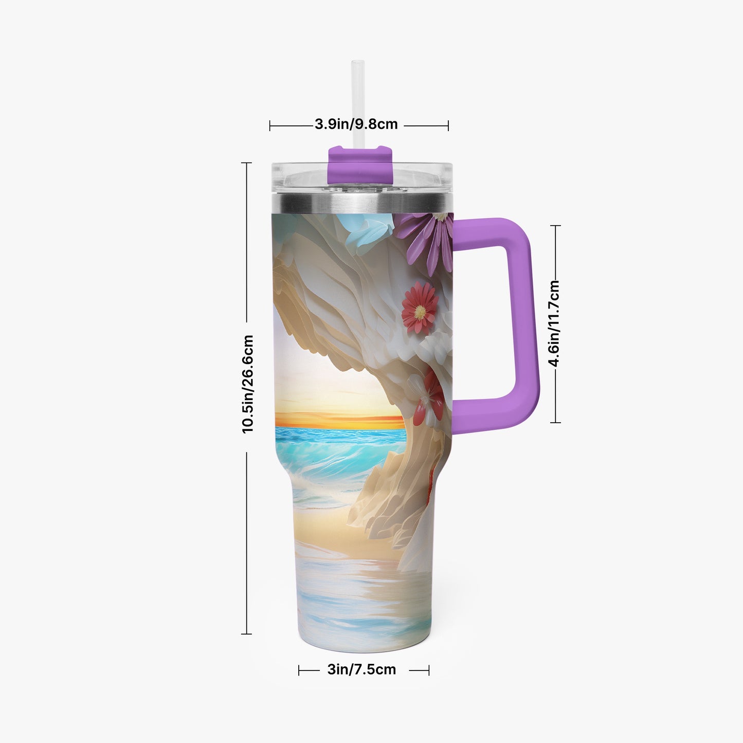 Tropical 40oz Insulated Tumbler
