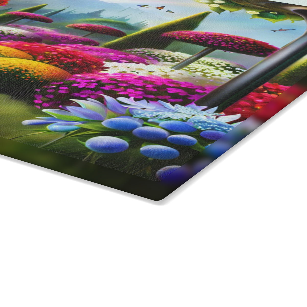 "A Colorful Walk" Glass Cutting Board