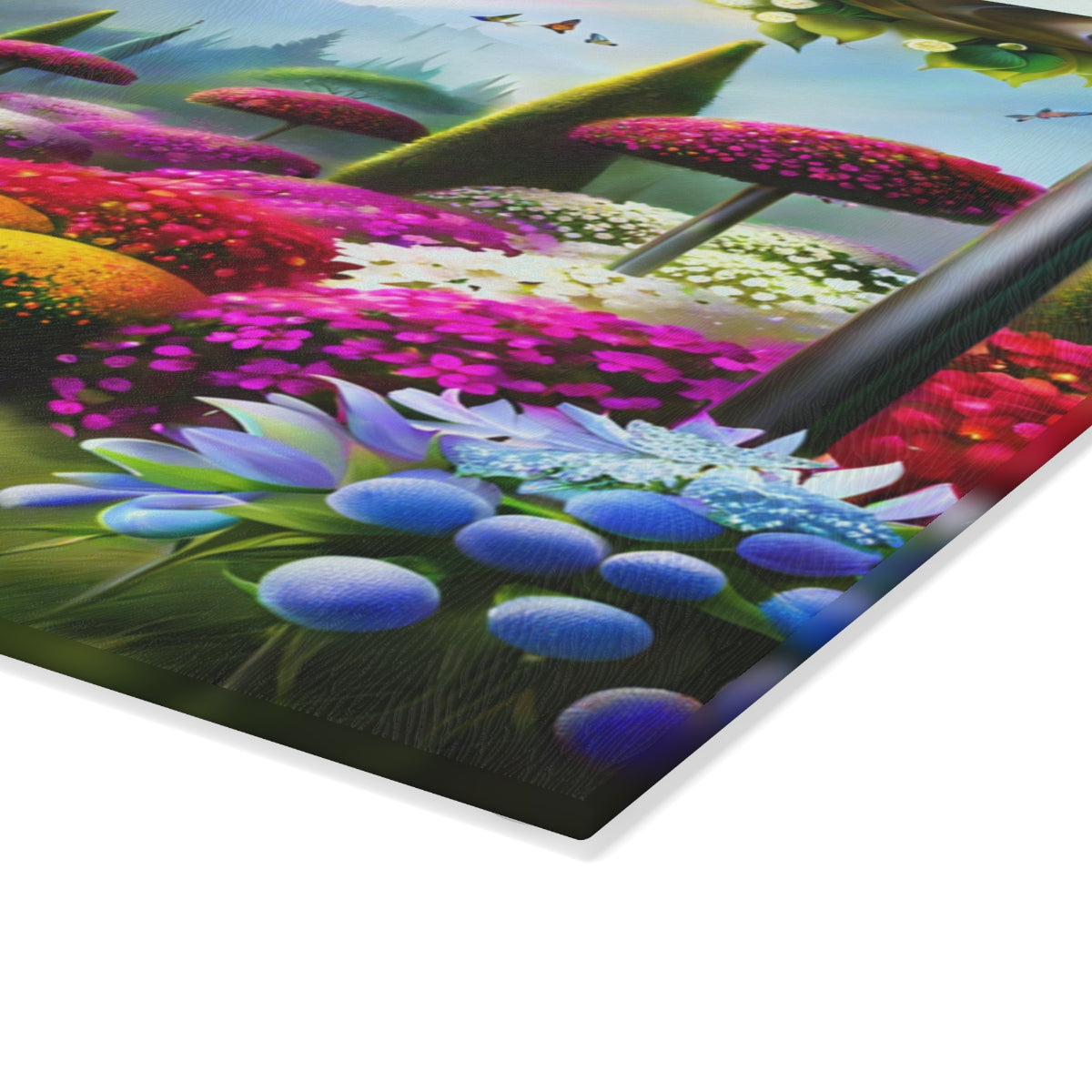 "A Colorful Walk" Glass Cutting Board