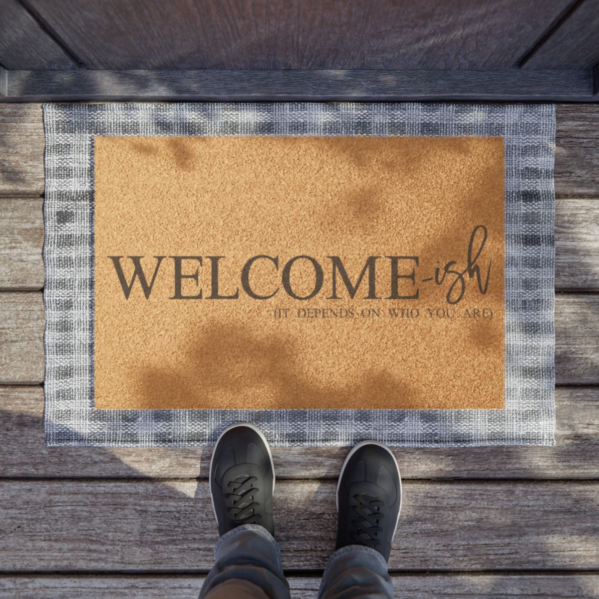 "Welcome-ish" Doormat