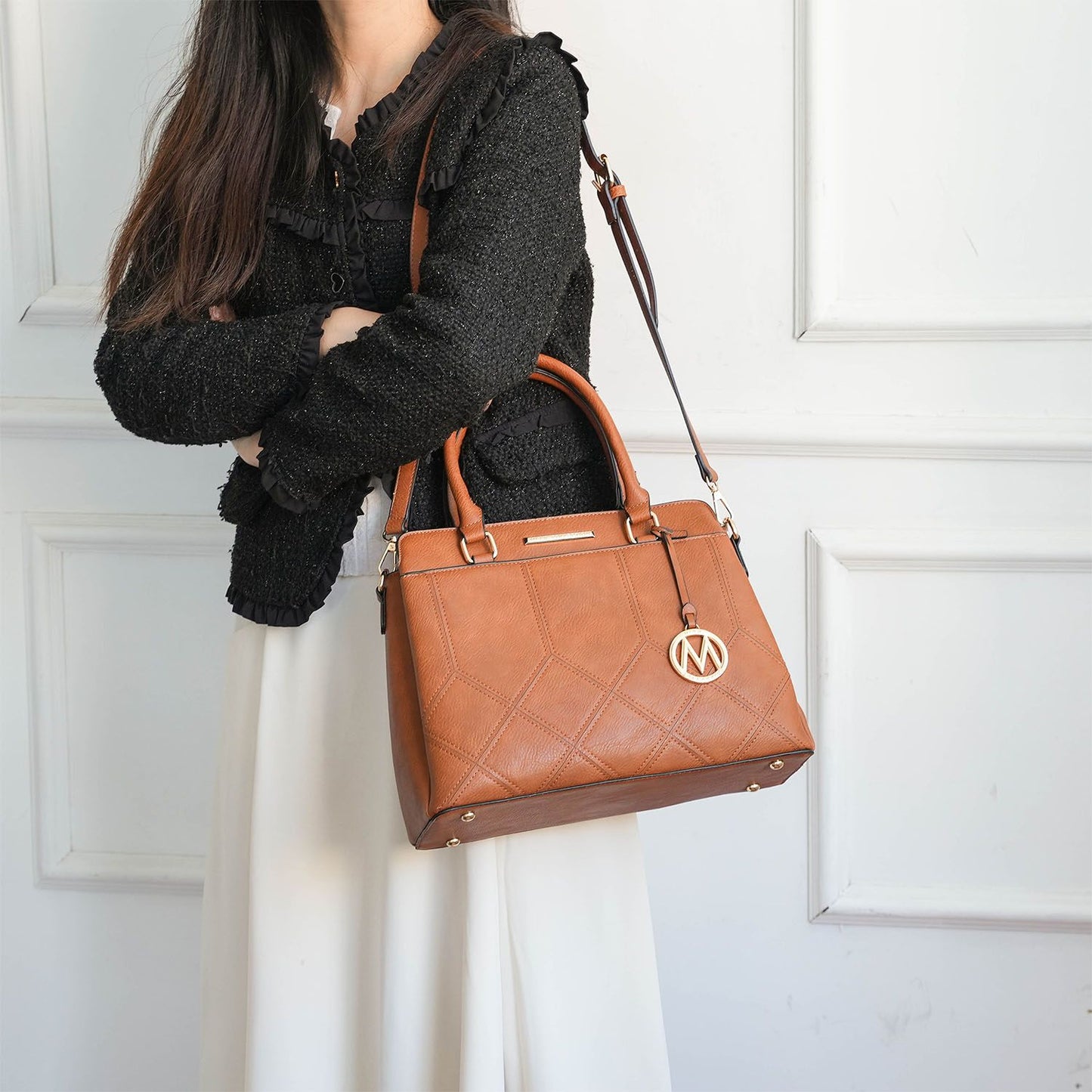 MKF Collection Elodie Triple Compartment Women's Tote Bag by Mia K