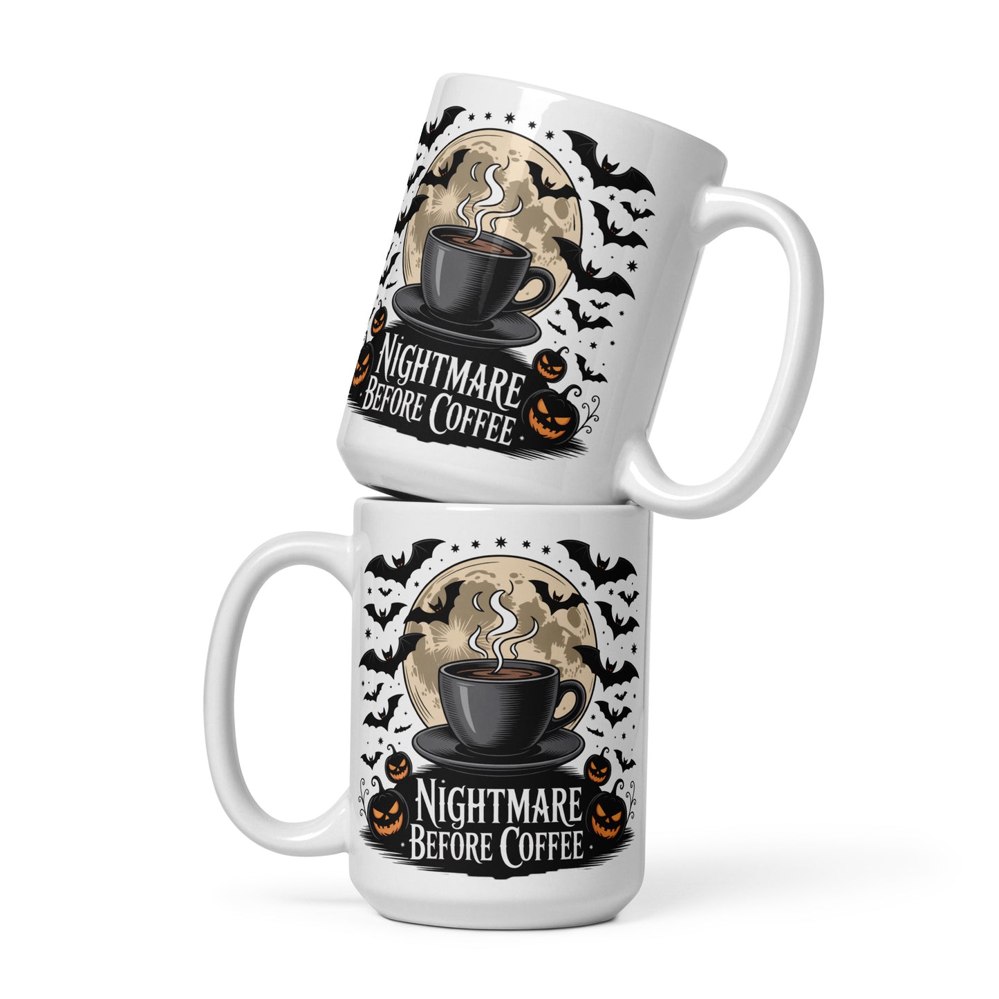 "Nightmare Before Coffee" Ceramic Mug