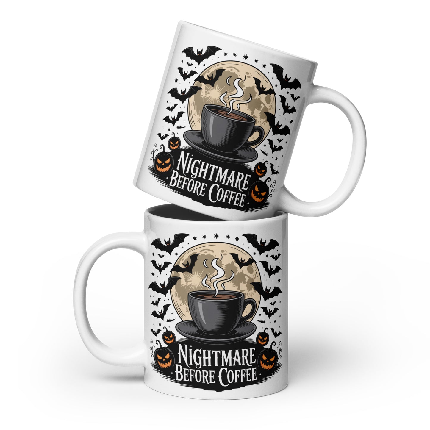 "Nightmare Before Coffee" Ceramic Mug