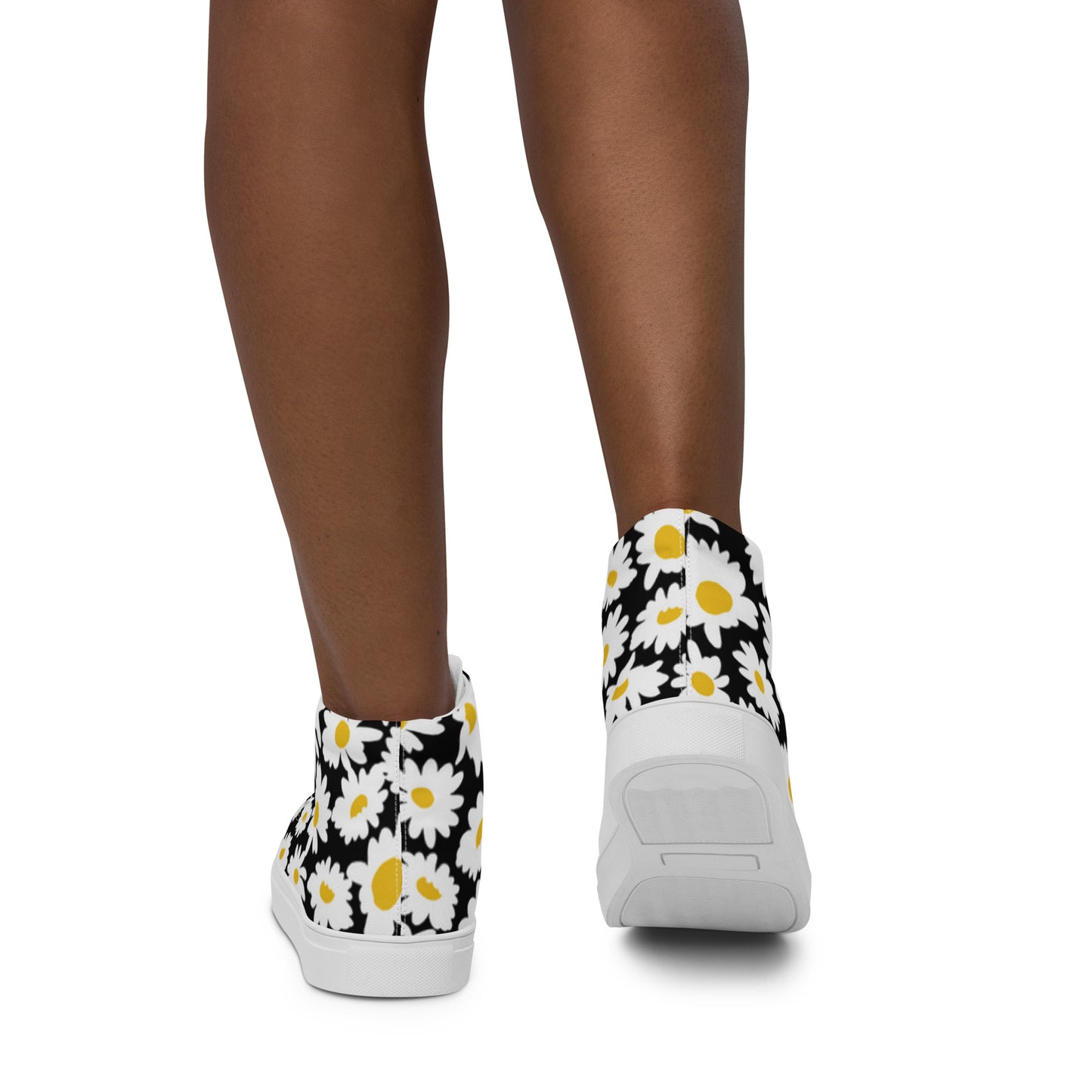 Women's High Top Sunflower Canvas Sneakers