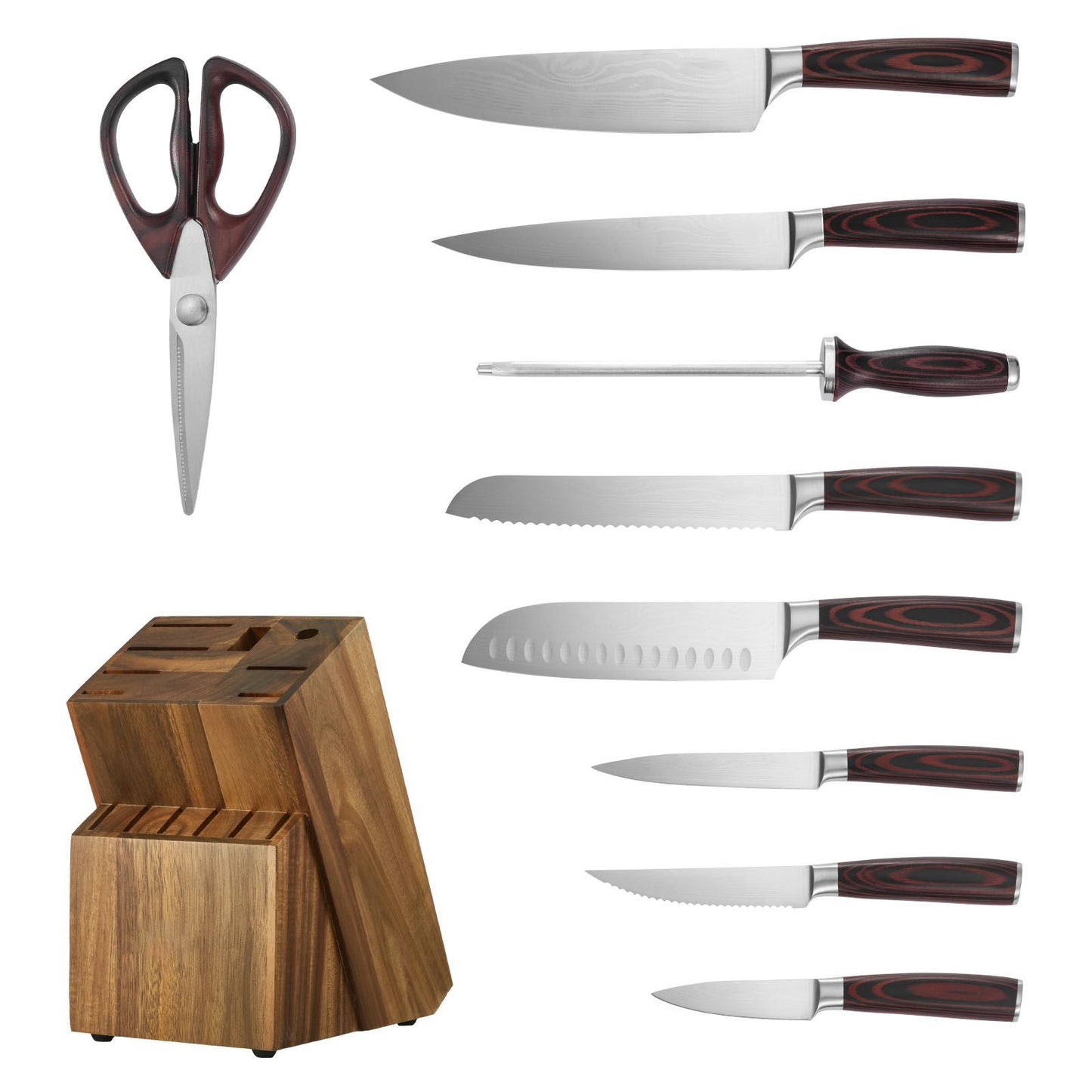 15pc High Carbon Stainless Steel Knife Set