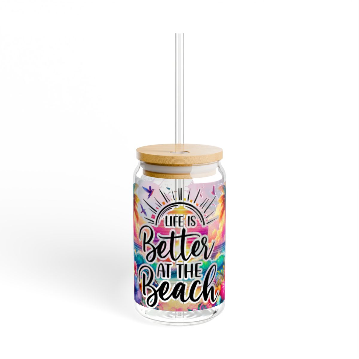 "Life Is Better at the Beach" 16oz Sipping Tumbler