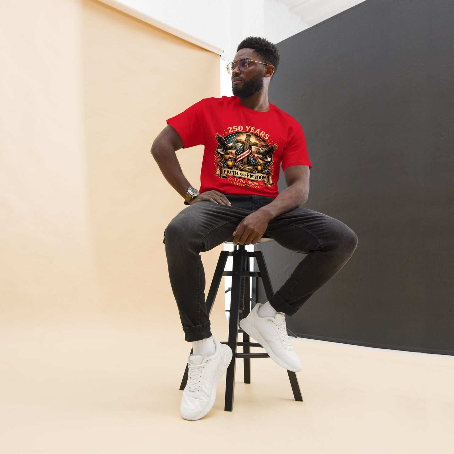 "250 Years Faith and Freedom" T-Shirt
