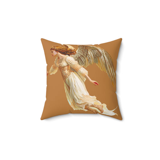 Light Brown Angel Accent Pillow w/Cover