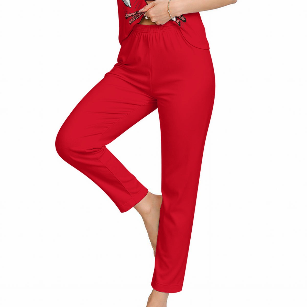 Ladies "Attitude" Short Sleeve Lounging Pajamas