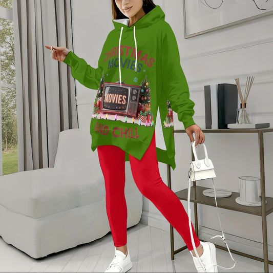 "Christmas Movies and Chill" Ladies Hoodie Set