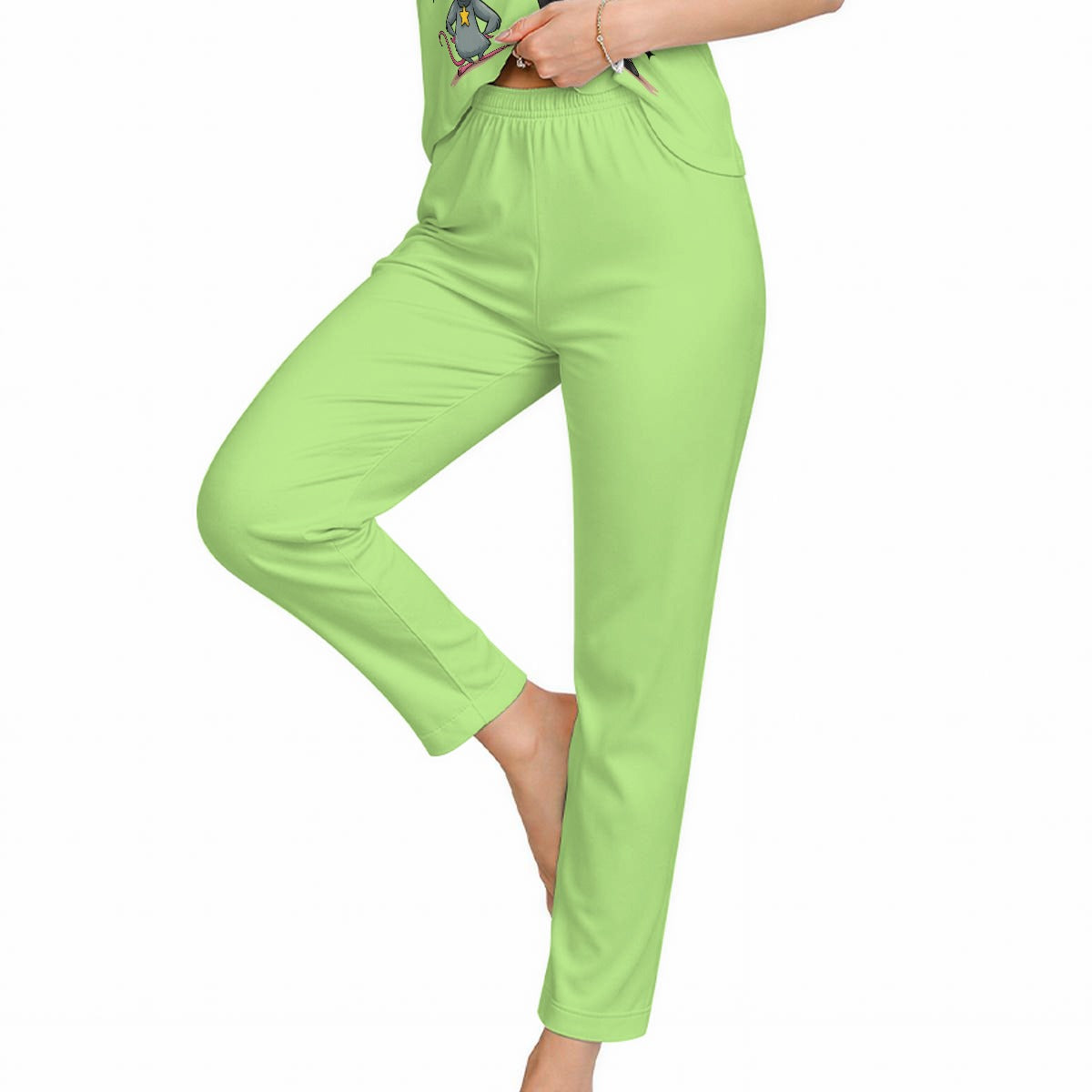 Ladies "Don't Give A...." Short Sleeve Pajama Set