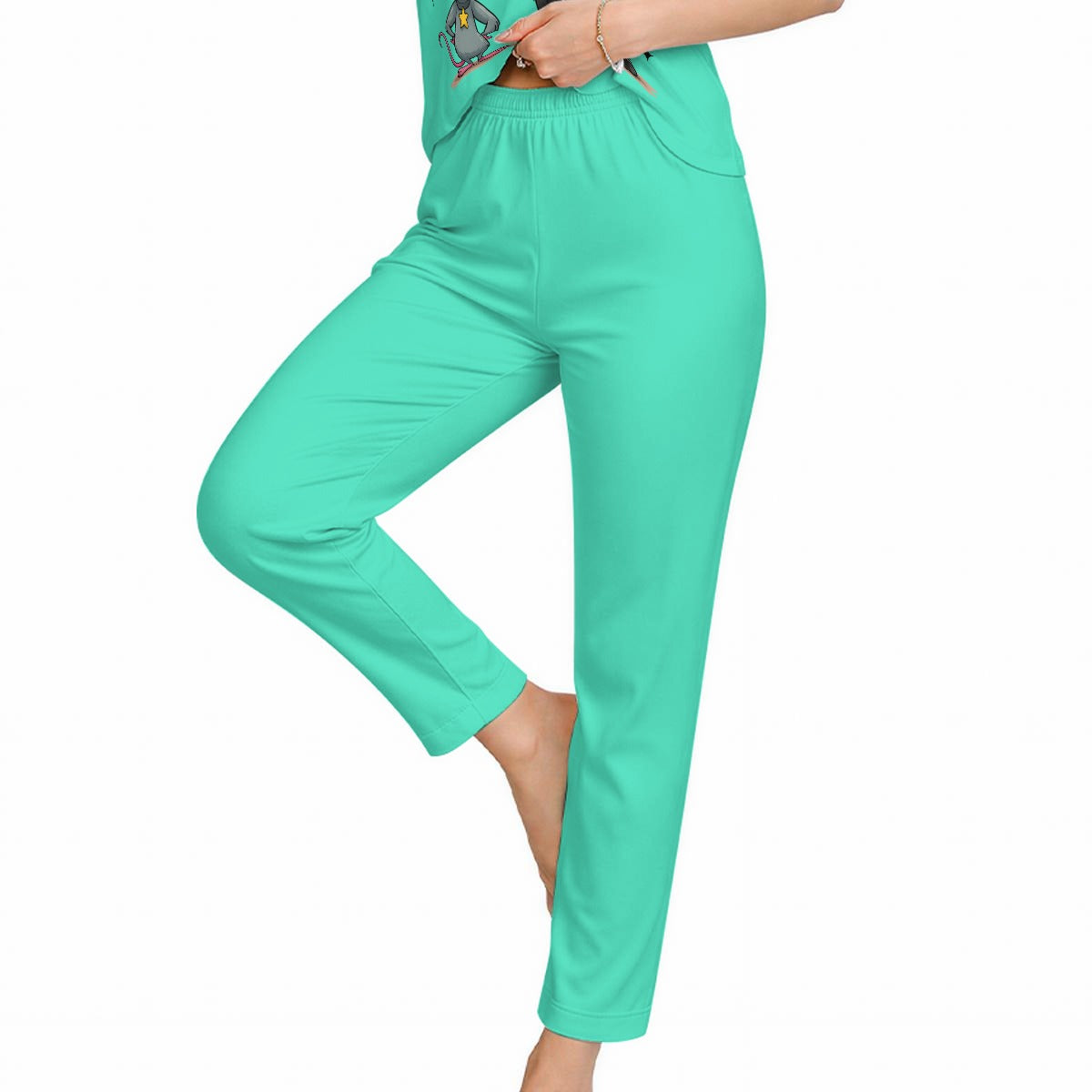 Ladies "Don't Give A...." Short Sleeve Pajama Set