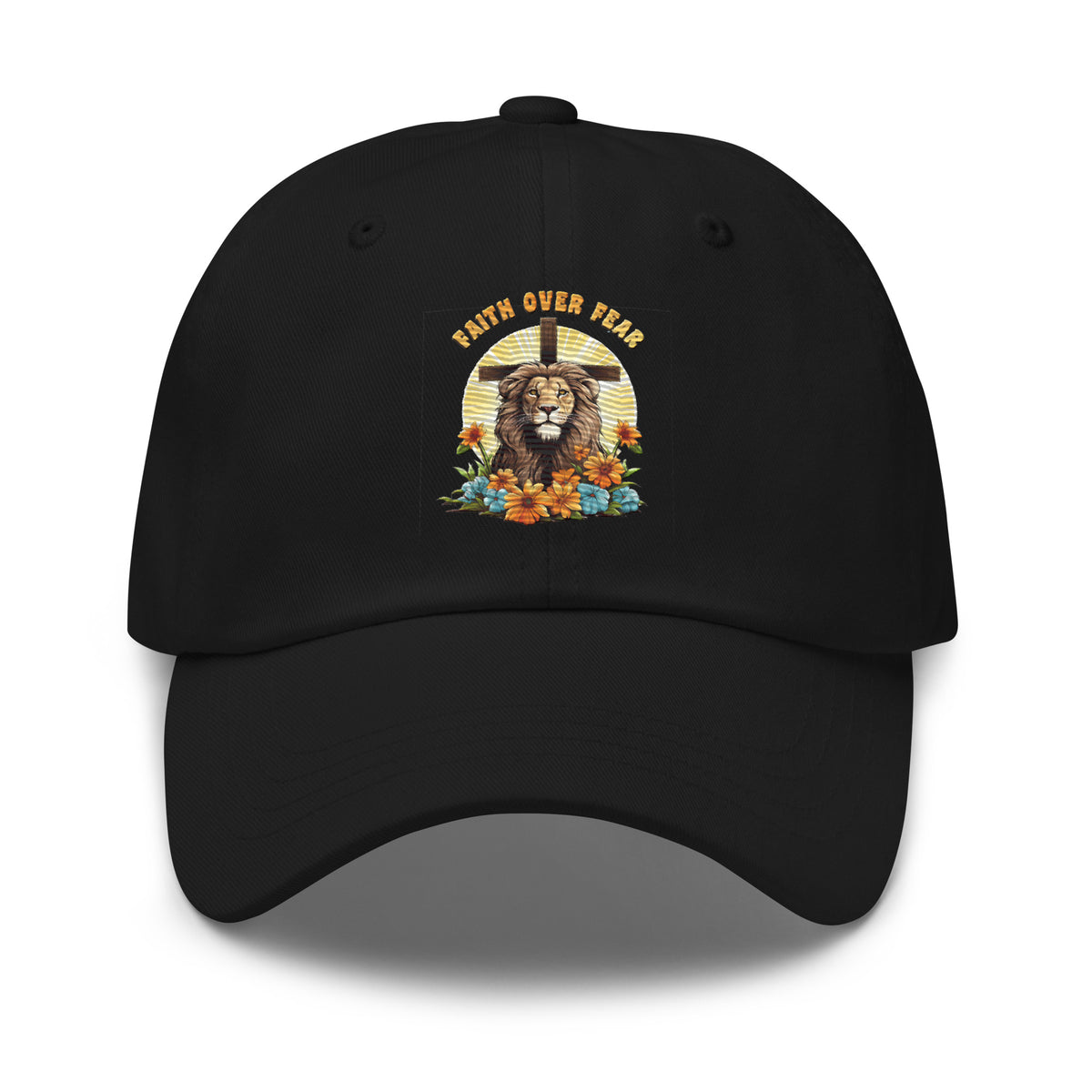 Faith Over Fear Embroidered Dad Cap