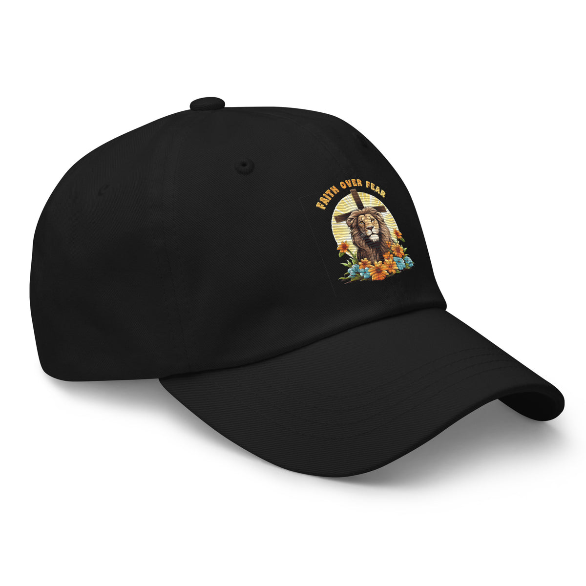 Faith Over Fear Embroidered Dad Cap