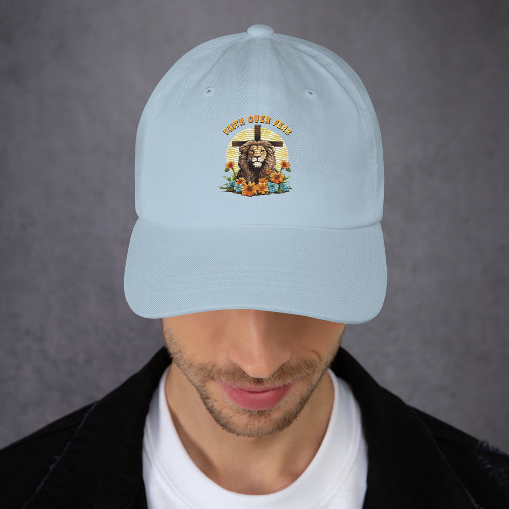 Faith Over Fear Embroidered Dad Cap