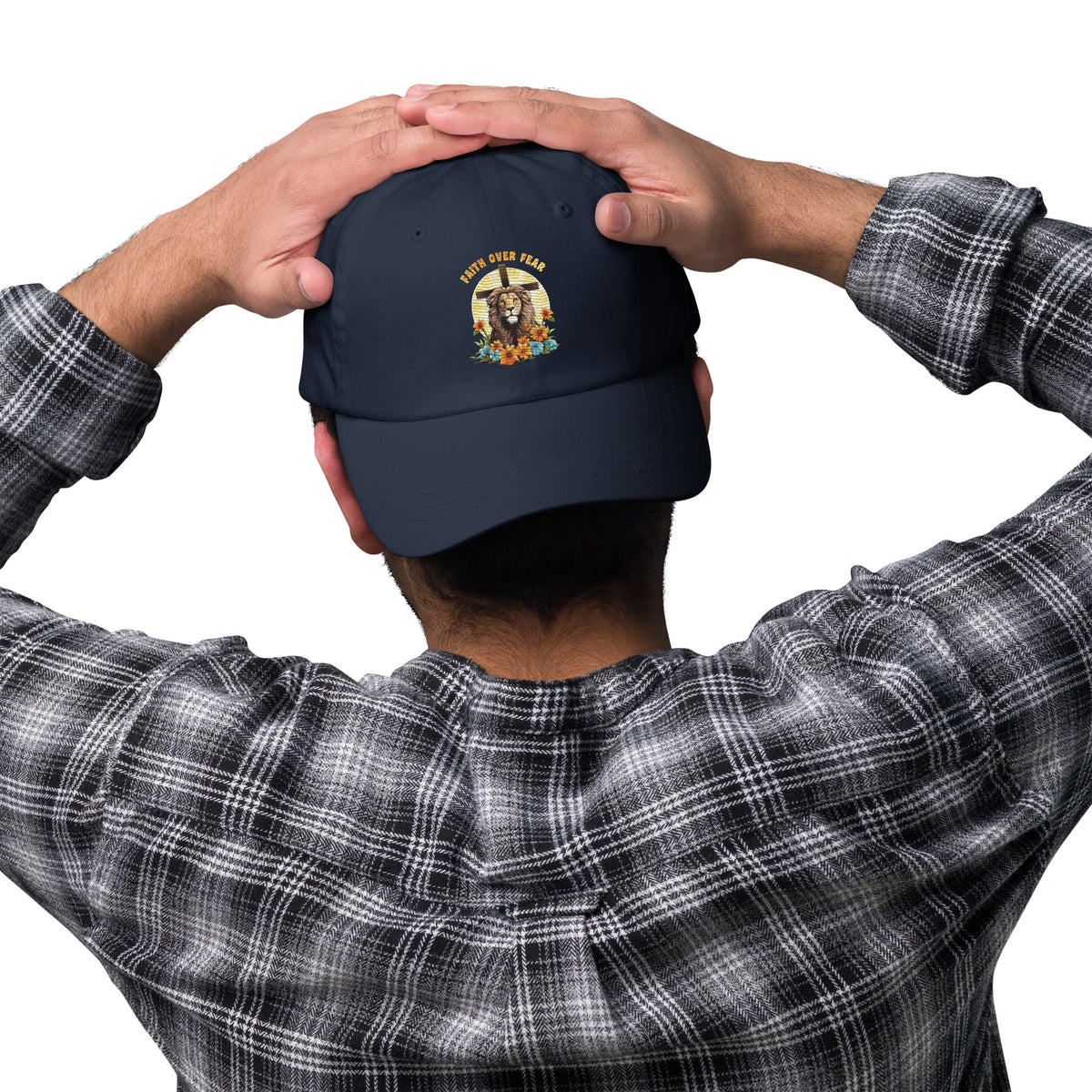Faith Over Fear Embroidered Dad Cap