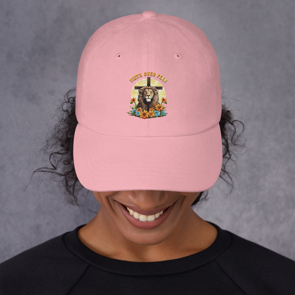 Faith Over Fear Embroidered Dad Cap