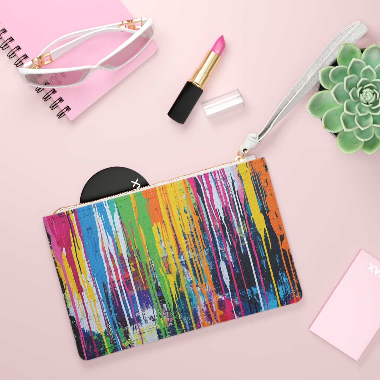 Graffiti Wall Art Clutch Bag