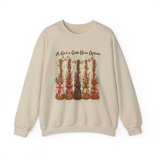 Ladies Broom Options Sweatshirt