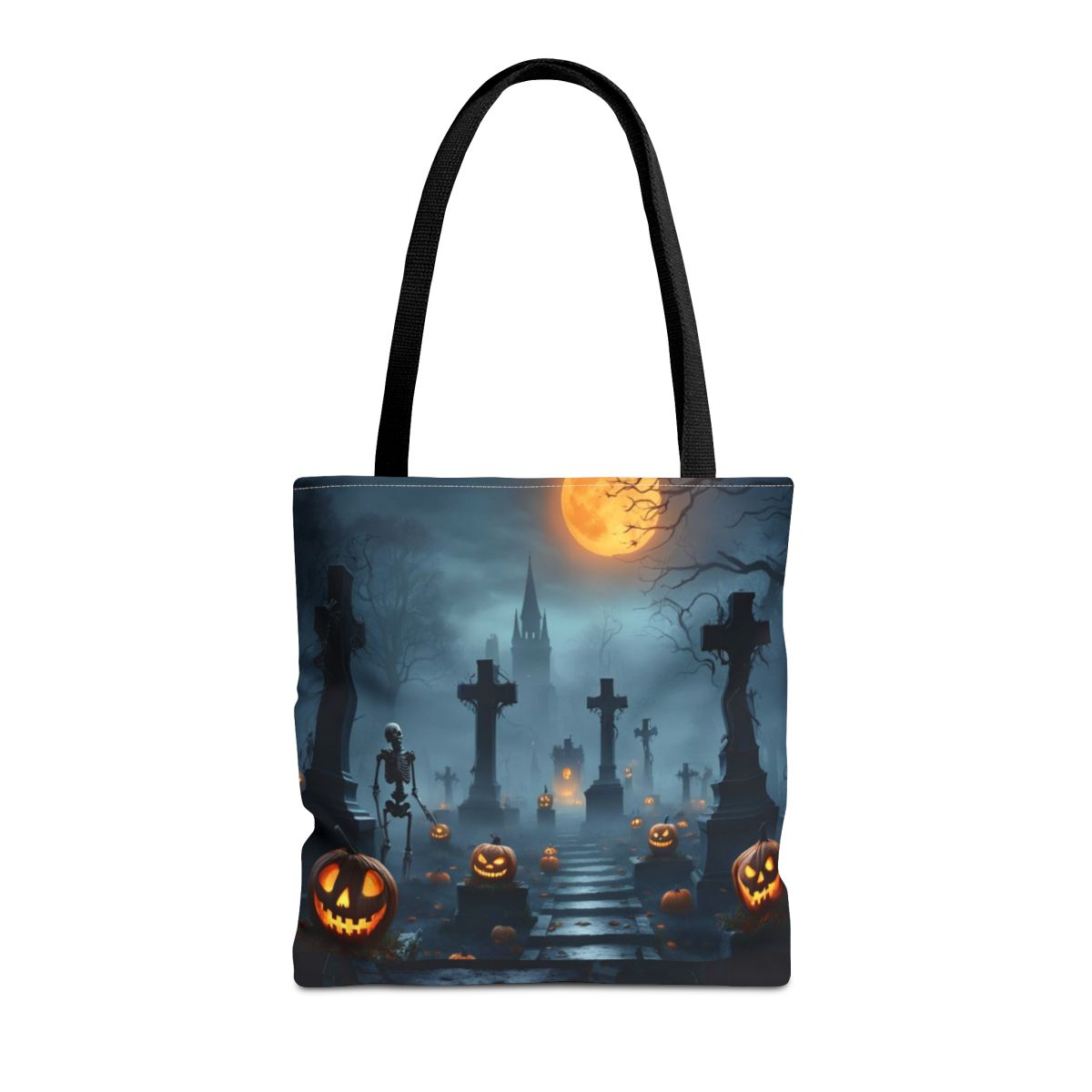 Spooky Graveyard Tote Bag