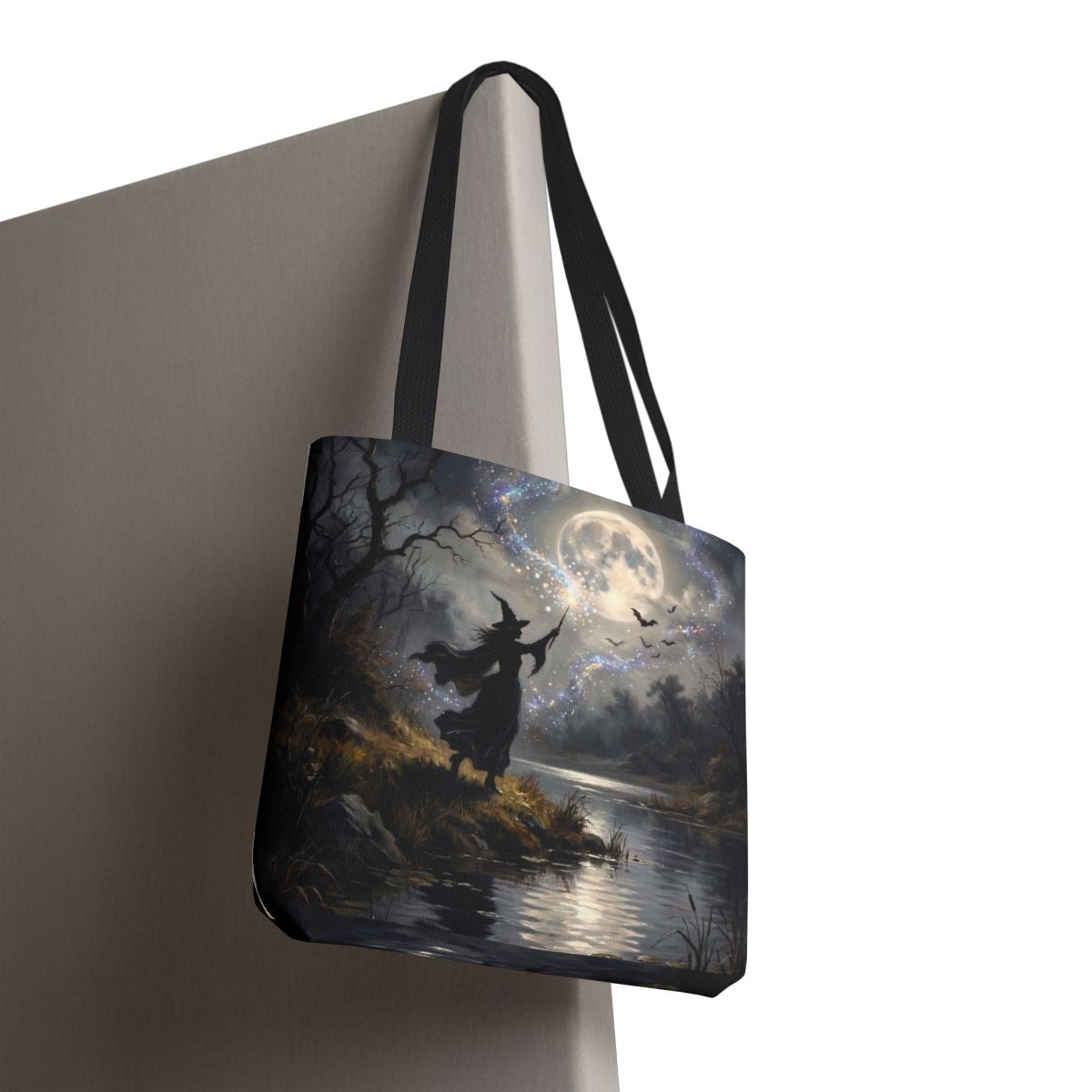 Witch's Midnight Spell Halloween Tote Bag