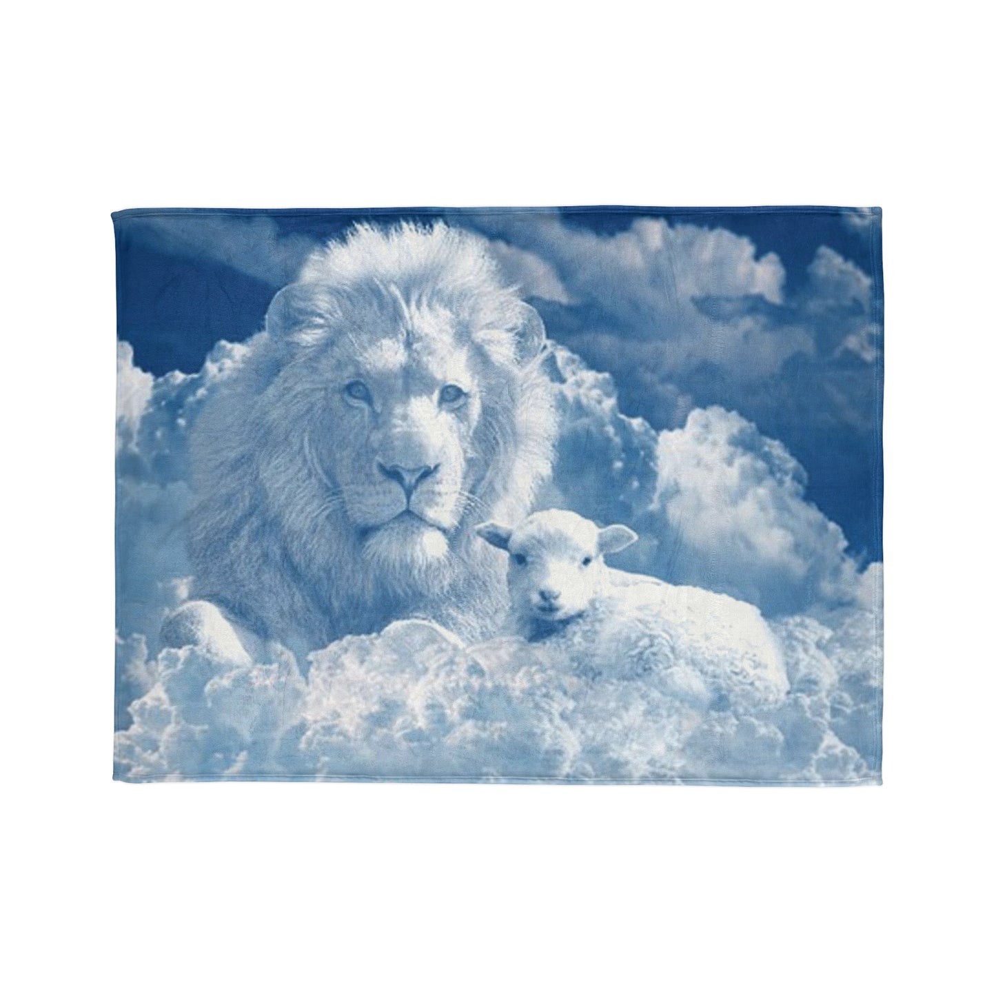 Lion and Lamb Hooded Wearable Blanket