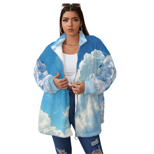 Ladies Lion and Lamb Fleece Coat