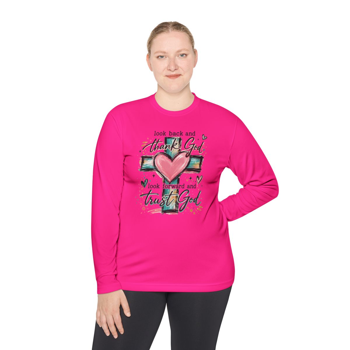 Ladies "Thank God/Trust God" Long Sleeve Tee
