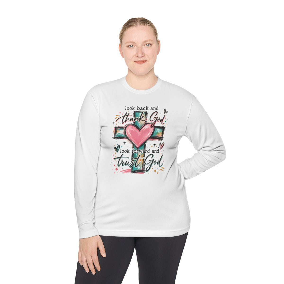 Ladies "Thank God/Trust God" Long Sleeve Tee