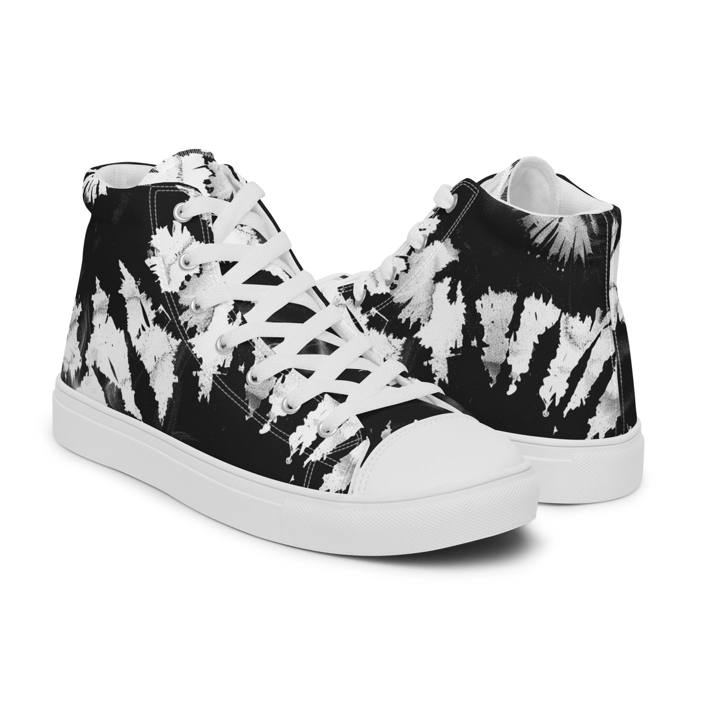 Men's Black Tie Dye High Tops