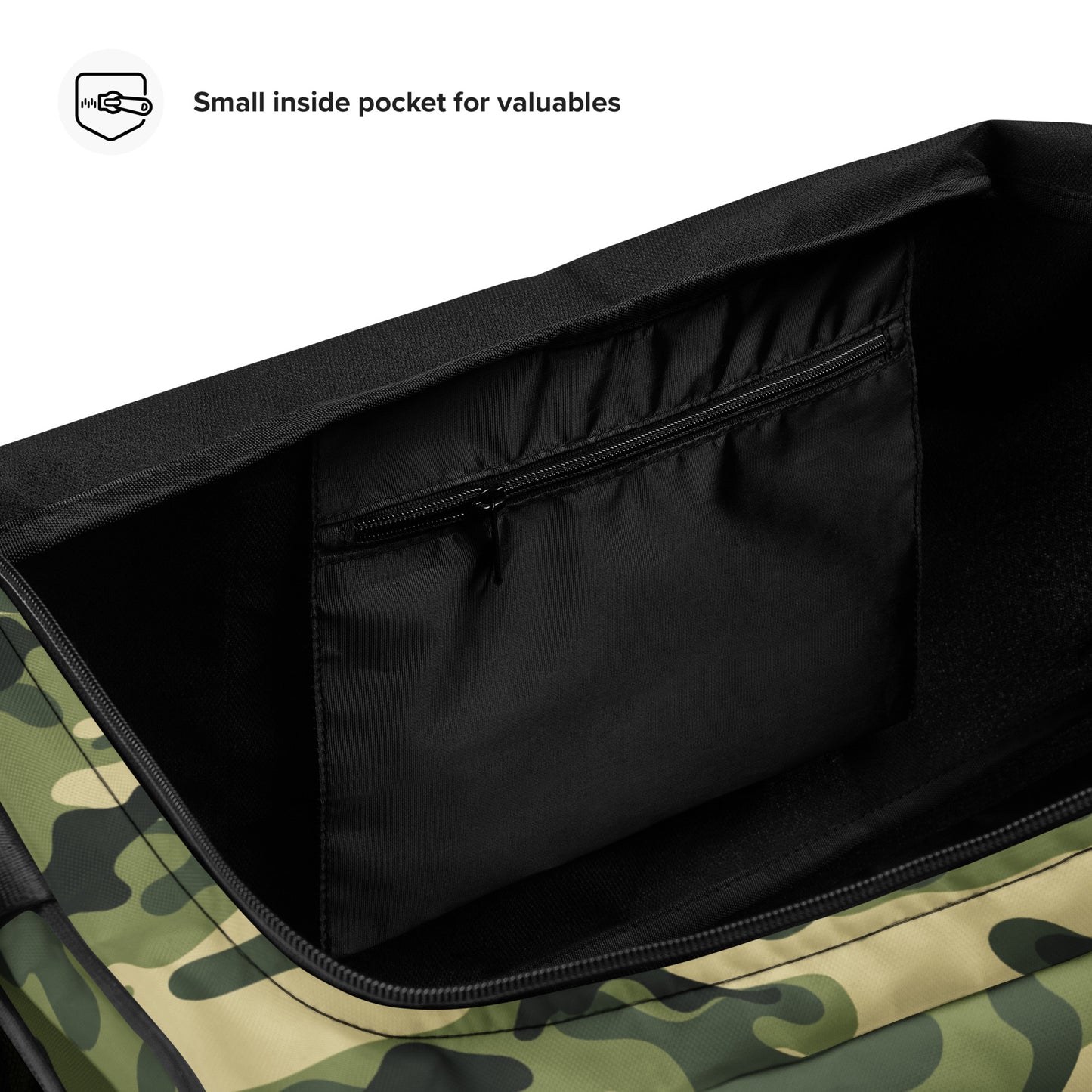 Camouflage Print Duffle Bag