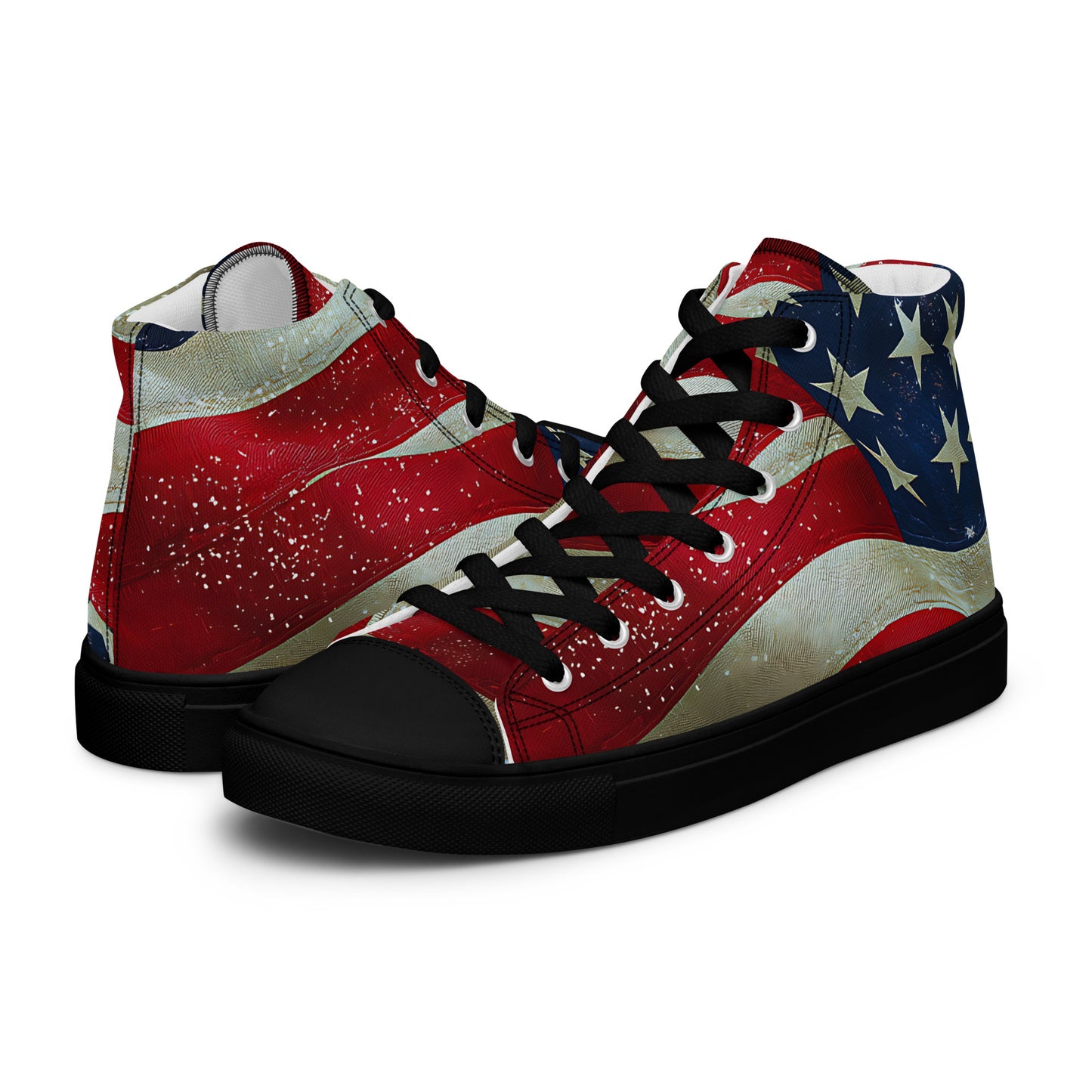 Men's Star Spangled Canvas High Top Sneakers