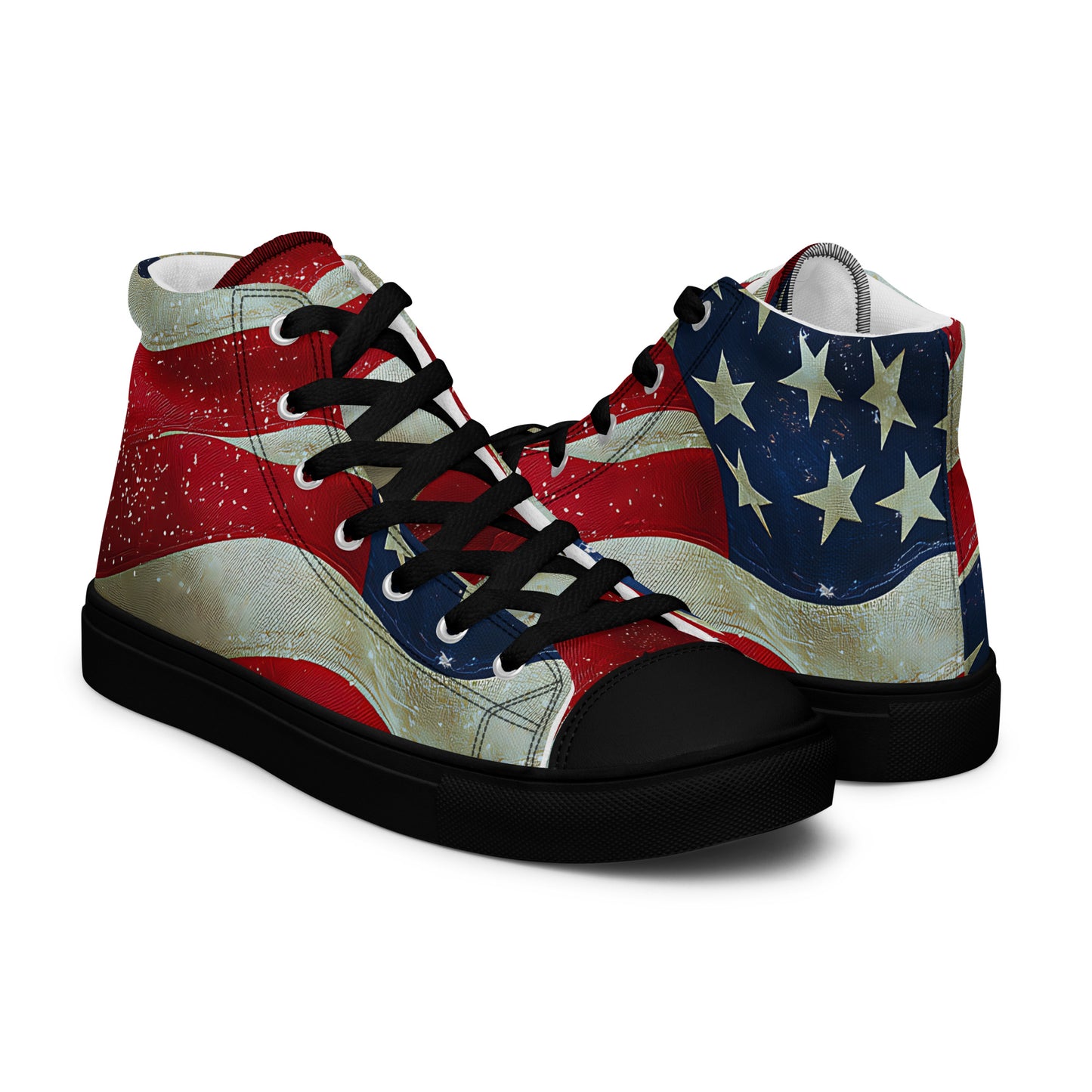 Men's Star Spangled Canvas High Top Sneakers