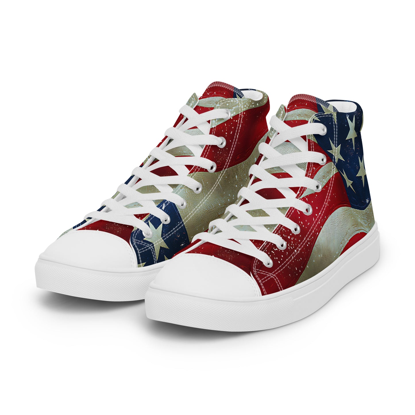Men's Star Spangled Canvas High Top Sneakers