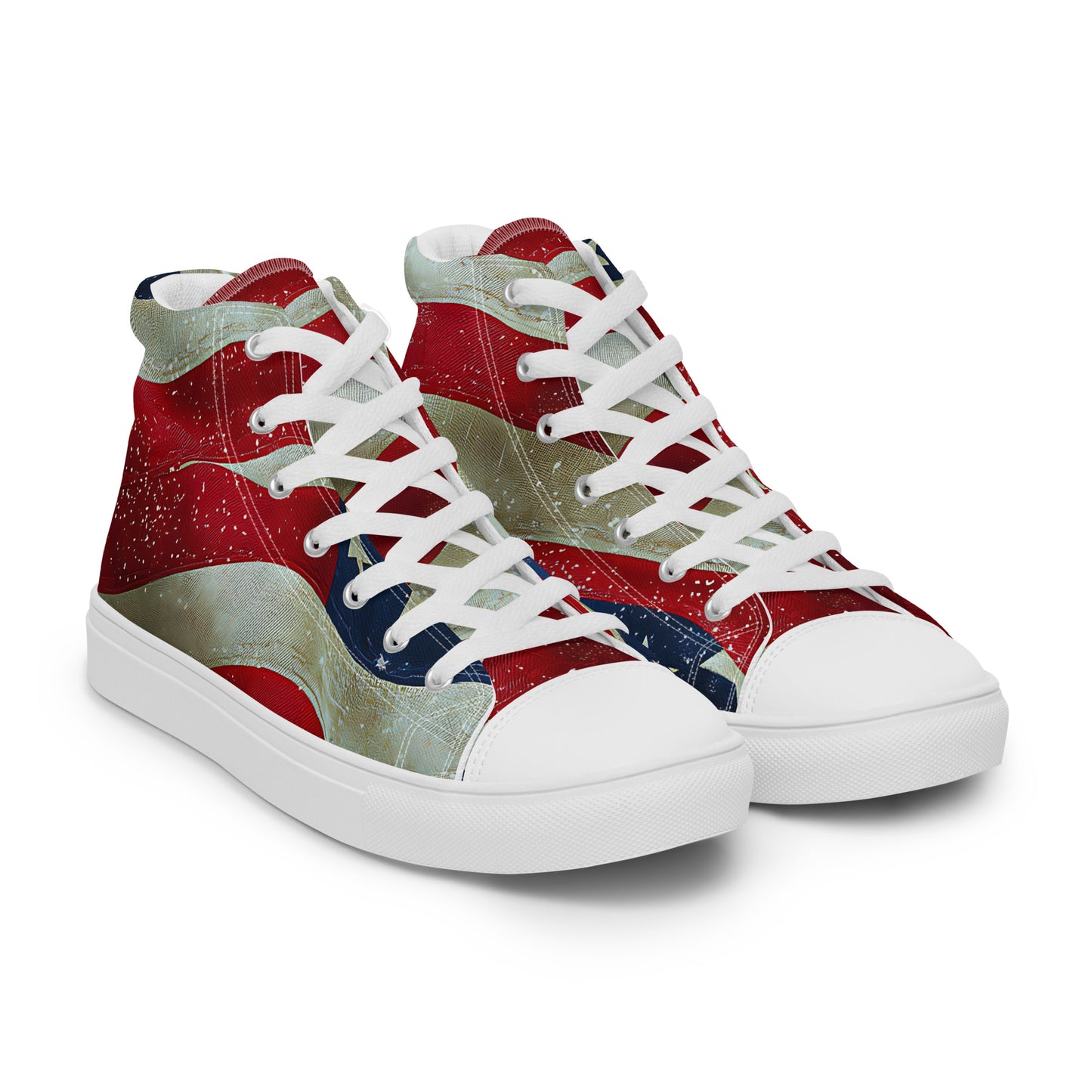 Men's Star Spangled Canvas High Top Sneakers