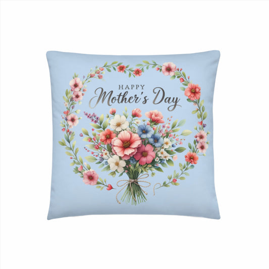 Mother's Day Pillow- Blue Floral