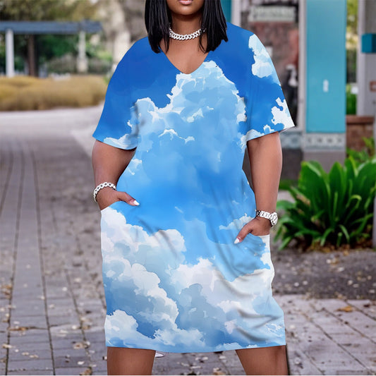 Ladies Plus Sized T-Shirt Dress