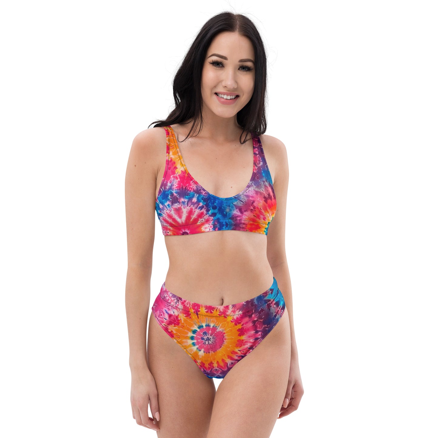 Psychedelic Swirl High Waisted Bikini