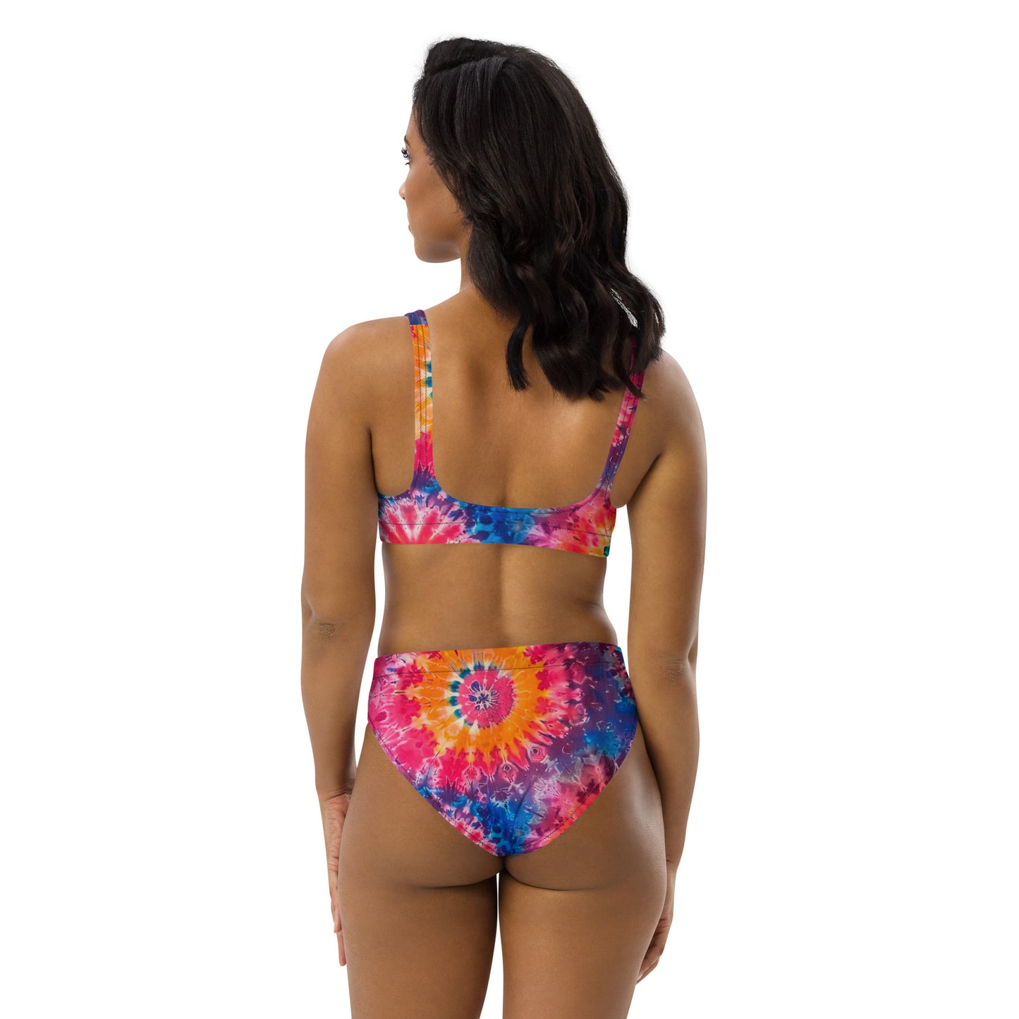 Psychedelic Swirl High Waisted Bikini