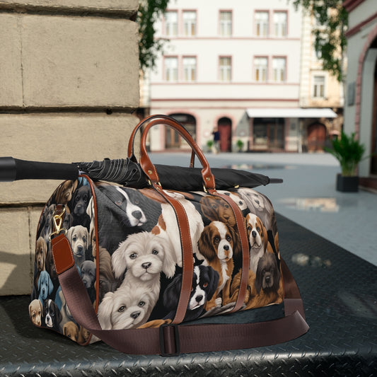 Puppy Print Travel Bag