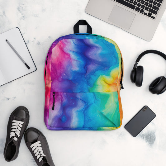 Rainbow Tie Dye Backpack