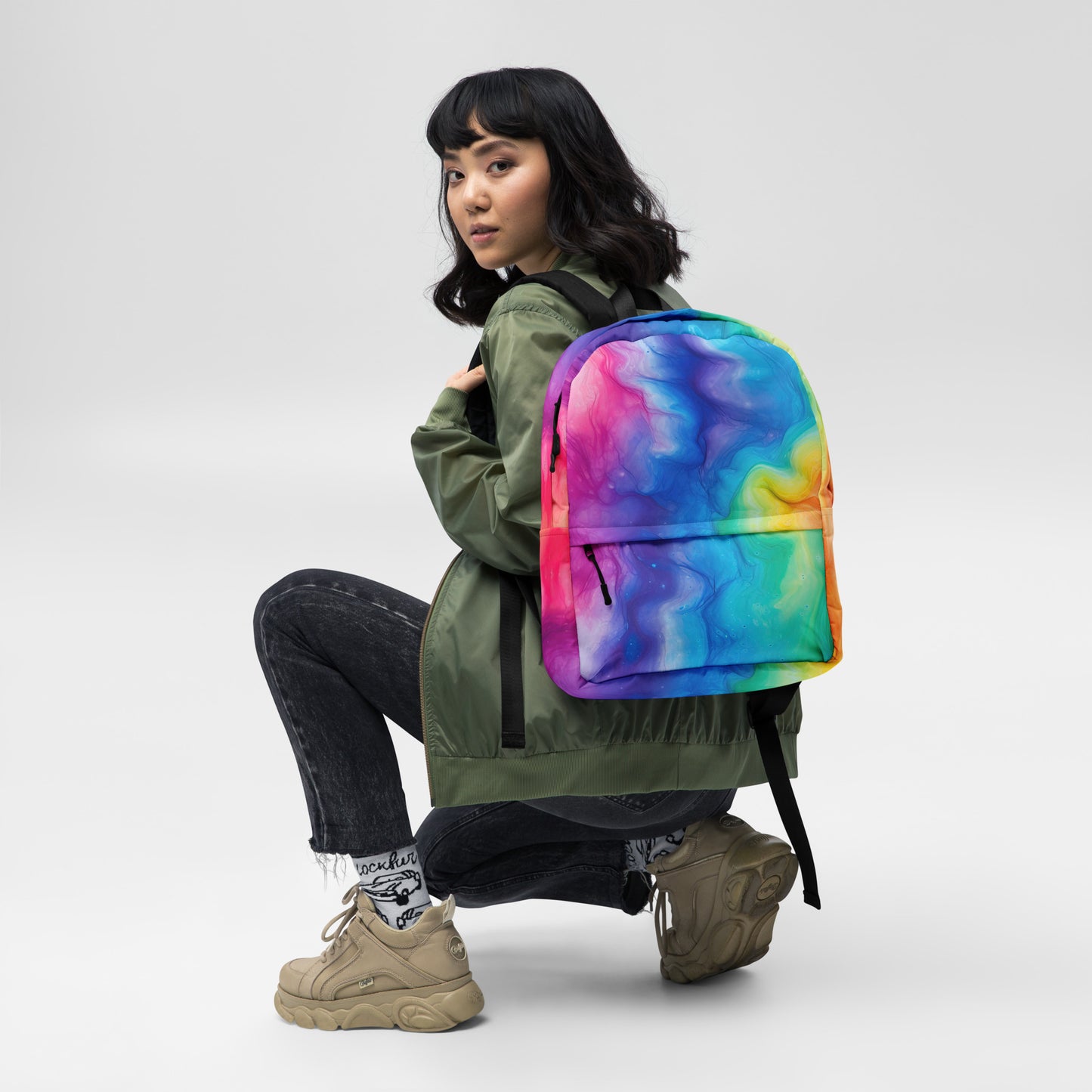 Rainbow Tie Dye Backpack