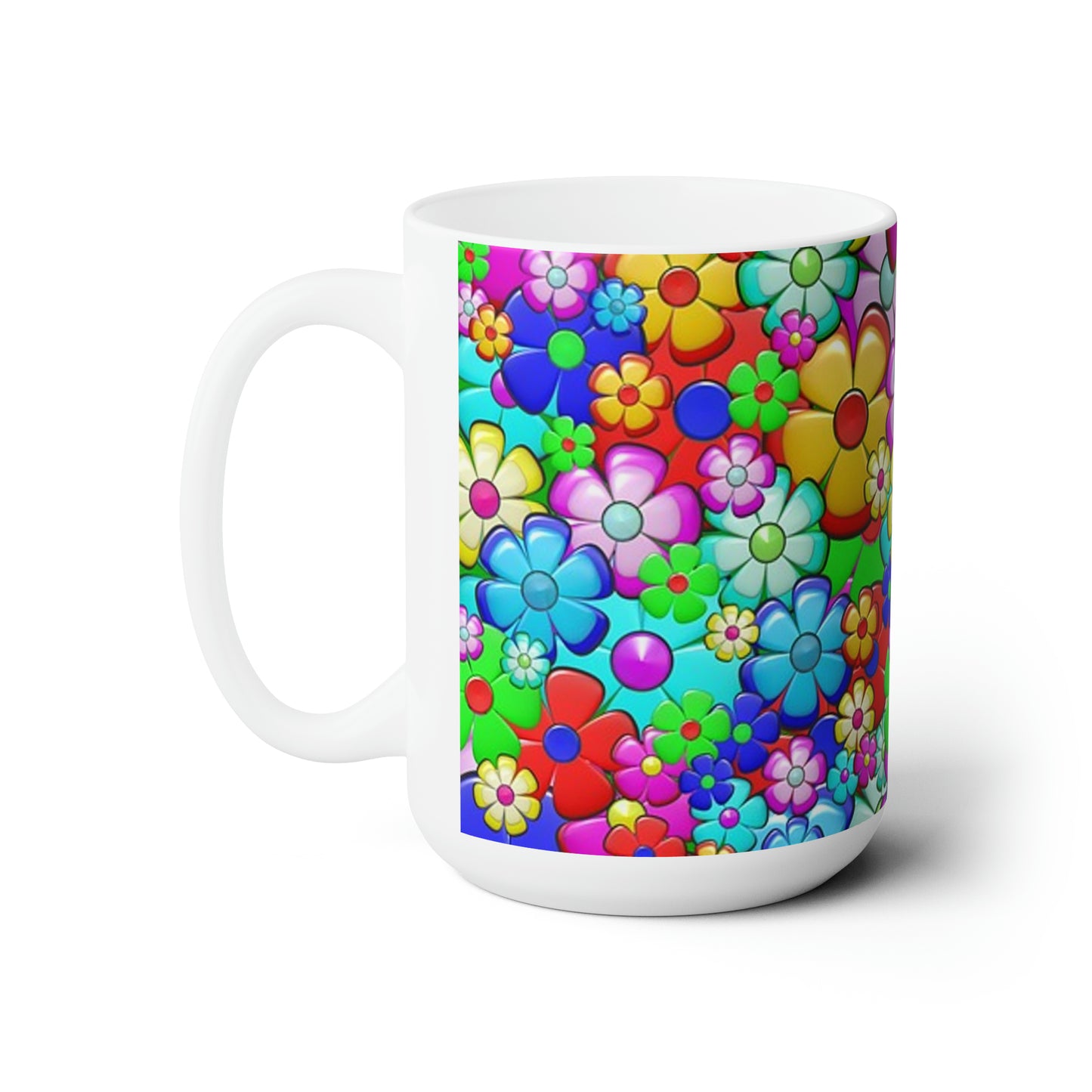 Retro Floral Coffee Mug