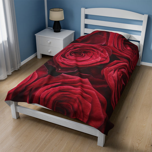 Plush Rose Blanket