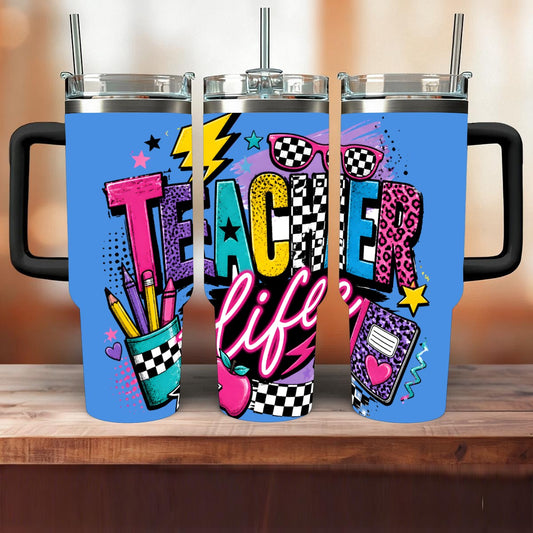 Teacher Life 40oz Insulated Tumbler