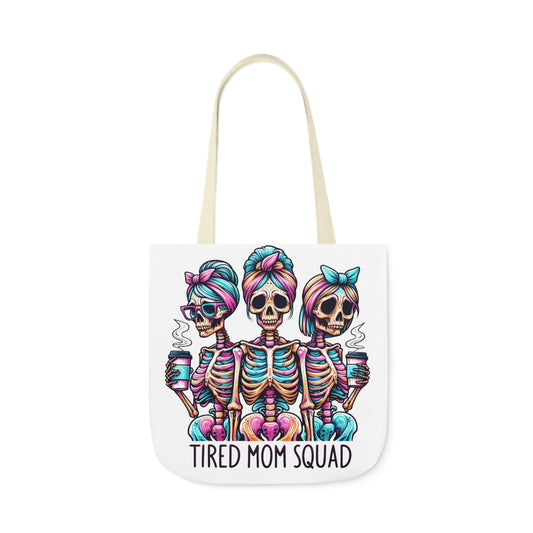 "Tired Mom Squad" Canvas Tote Bag